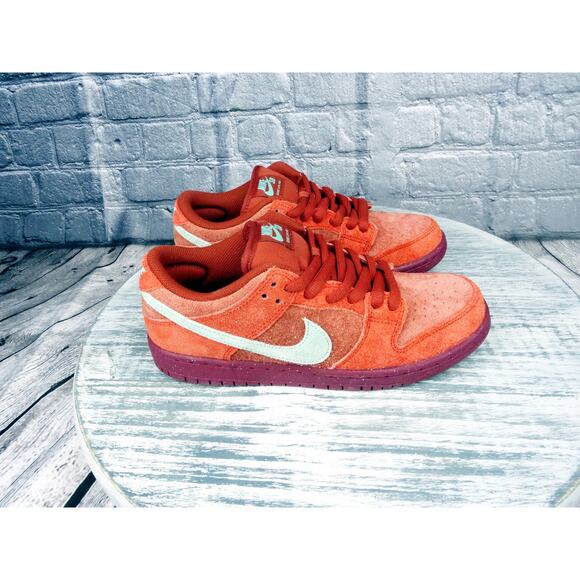 Nike SB Dunk Low Pro PRM Mystic Red/Emerald Rise Women 8 NIB - Picture 5 of 13